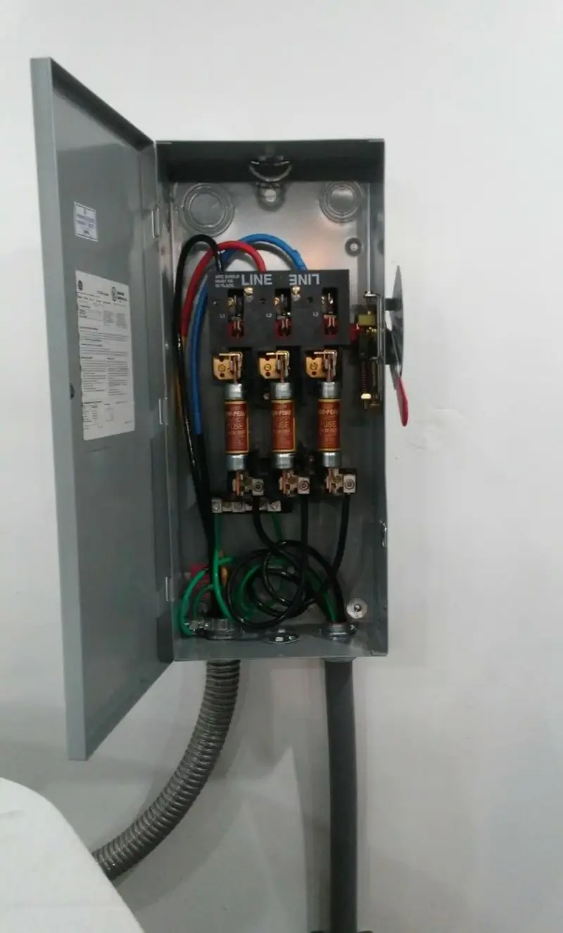 Three-phase disconnect switch installed for Electrical Wiring & Rewiring in Sleepy Hollow